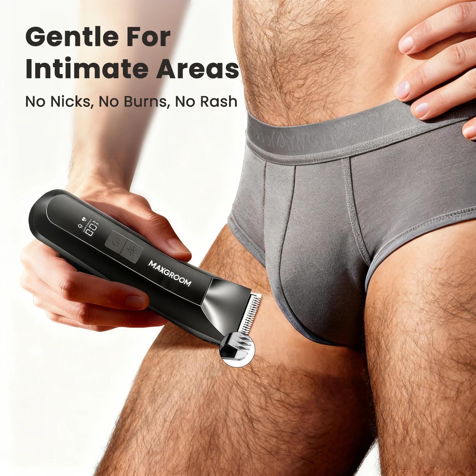 MAXGROOM nouveau corps tondeuse à cheveux rasoir pour hommes tondeuse à billes pour l'aine pubienne 