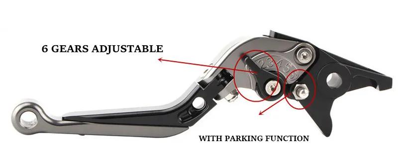 Leviers d'embrayage de frein de moto or et titane, logo FZ1, FAZER 2006, 2007, 2008, 2009, 2010, 201