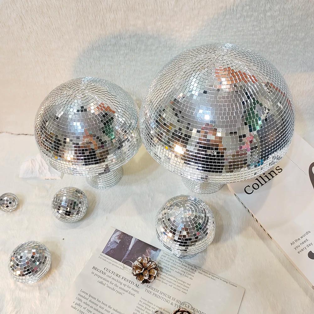 Boule Disco champignon pour décorations pour la maison décor de fête miroir boule Disco forme champi