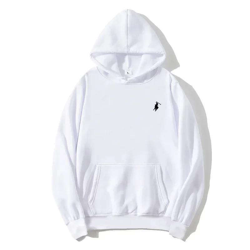 Sweat-shirt à capuche imprimé polo 2025 pour l'automne et l'hiver, adapté aux hommes et aux femmes, 