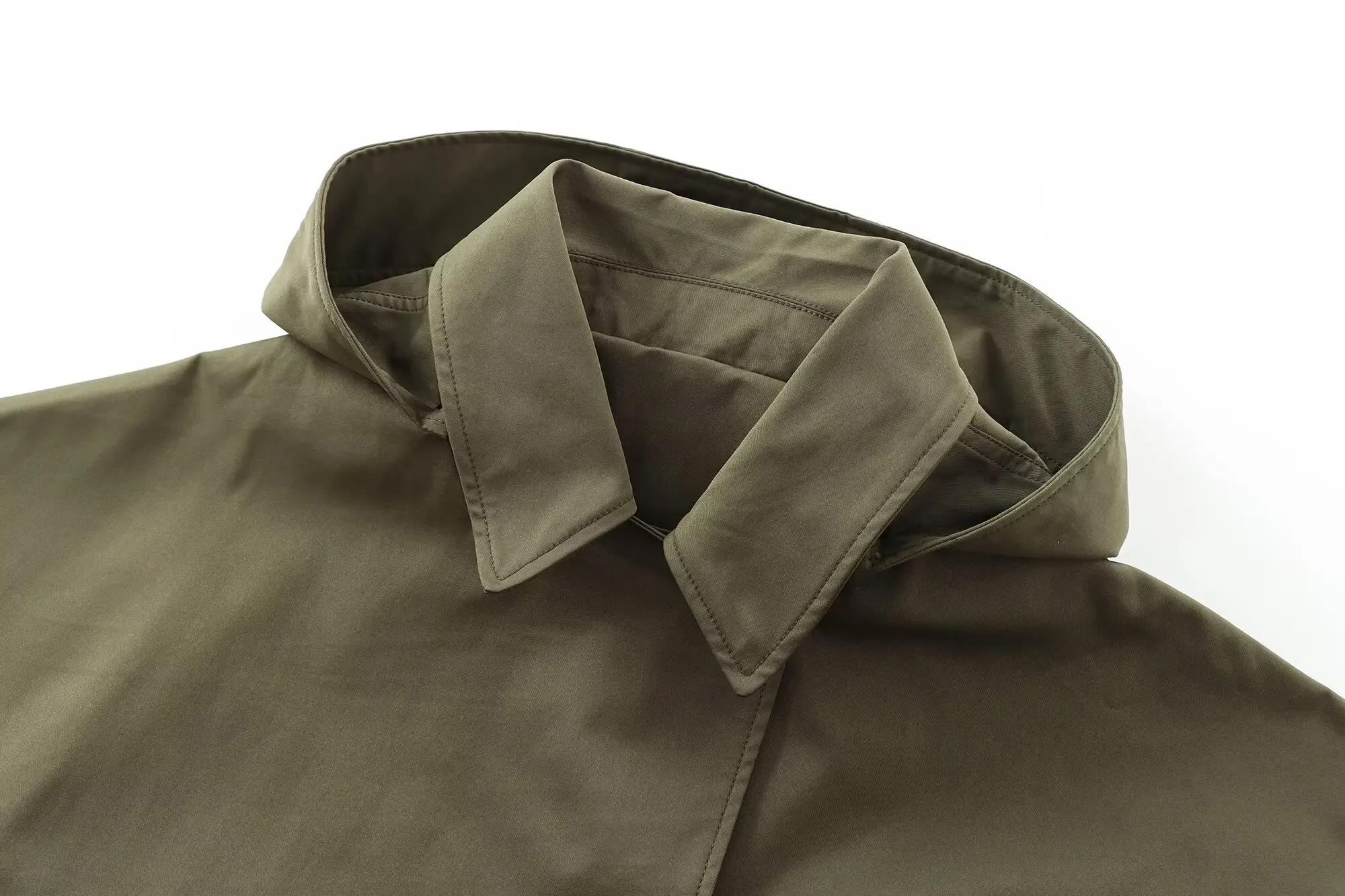 MUJER Trench Coat à capuche pour femme Coupe-vent à manches longues pour femme Nouveau en manteaux e