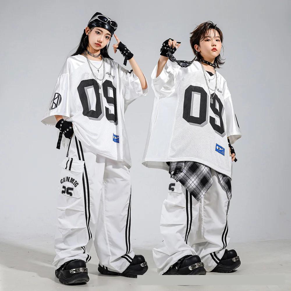 Enfants garçons filles Streetwear Hiphop maille Baseball veste pantalon ensembles enfants manteau pa