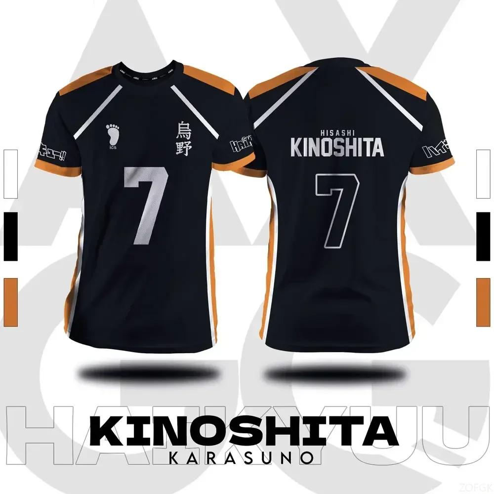 Haikyuu Fukurodani Hinata dessin animé Cosplay hommes maillot été à manches courtes enfants t-shirt 