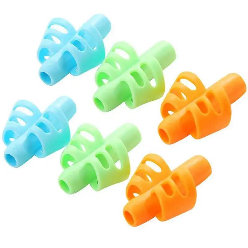 Porte-crayon d'écriture pour enfants, 1/3 pièces, pratique d'apprentissage, stylo en Silicone, aide 