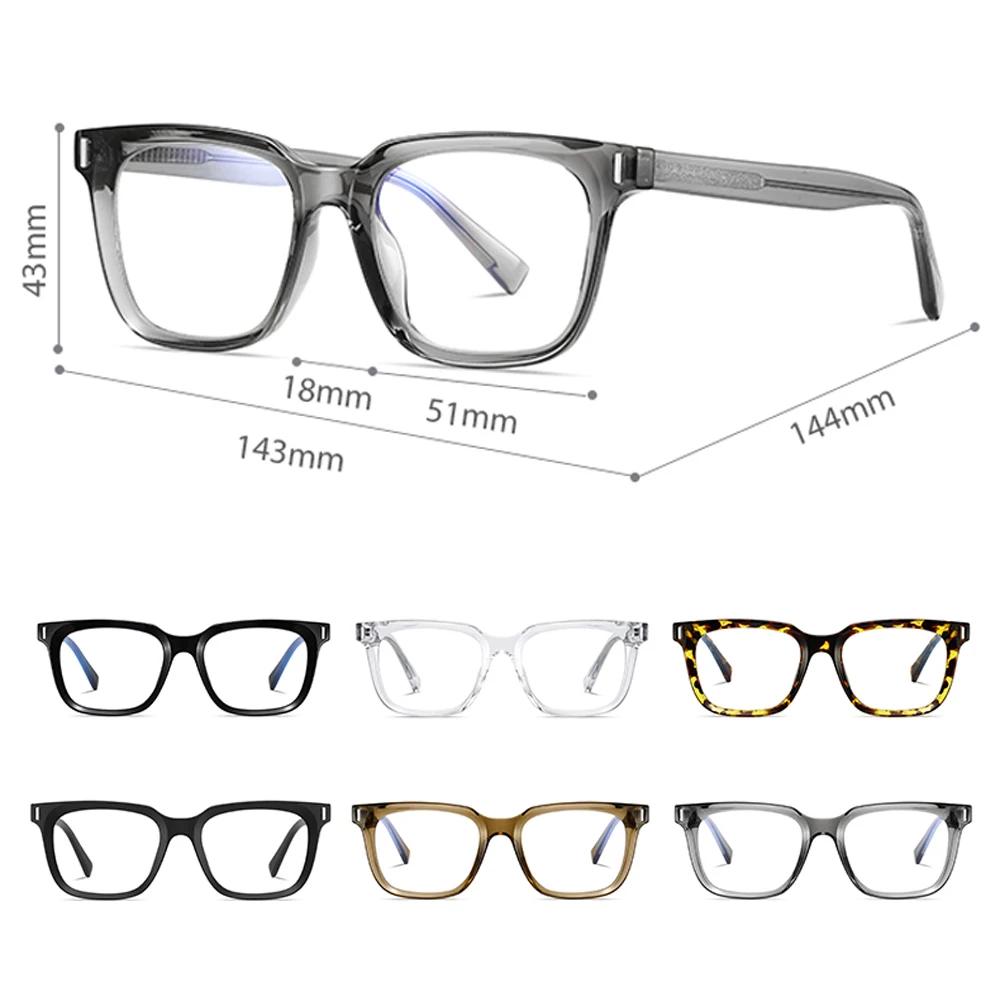 Kachawoo anti lumière bleue lunettes TR90 acétate hommes lunettes carrées cadre pour femmes tendance