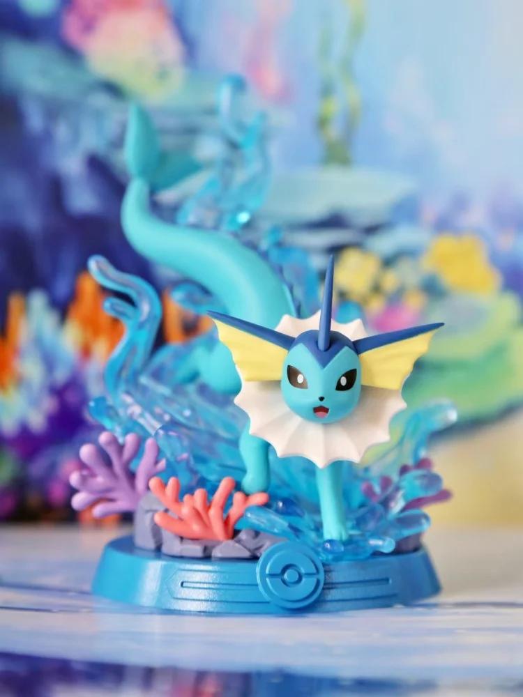 Anime Pokemon funisme aventure Eevee costume de famille boîte aveugle Jolteon Sylveon figurine Colle