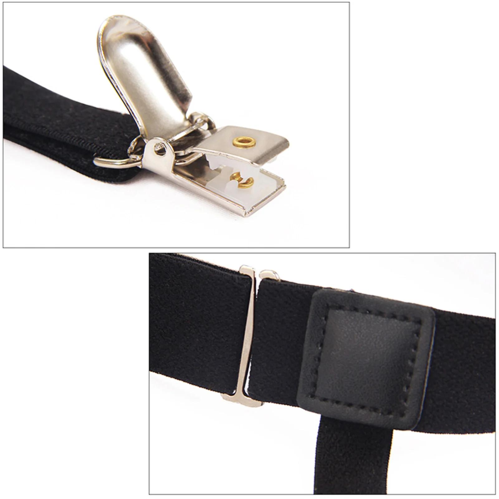 Porte-jarretelles GNE confortable pour femme, bretelles de verrouillage pour chemise, clips d'escali
