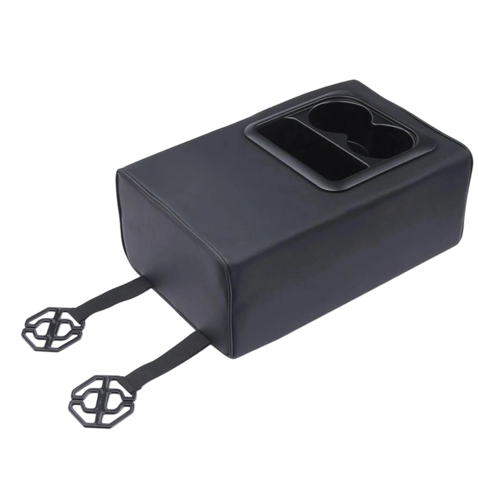 Rehausseur de boîte d'accoudoir de voiture avec porte-gobelets et double poche pour console centrale