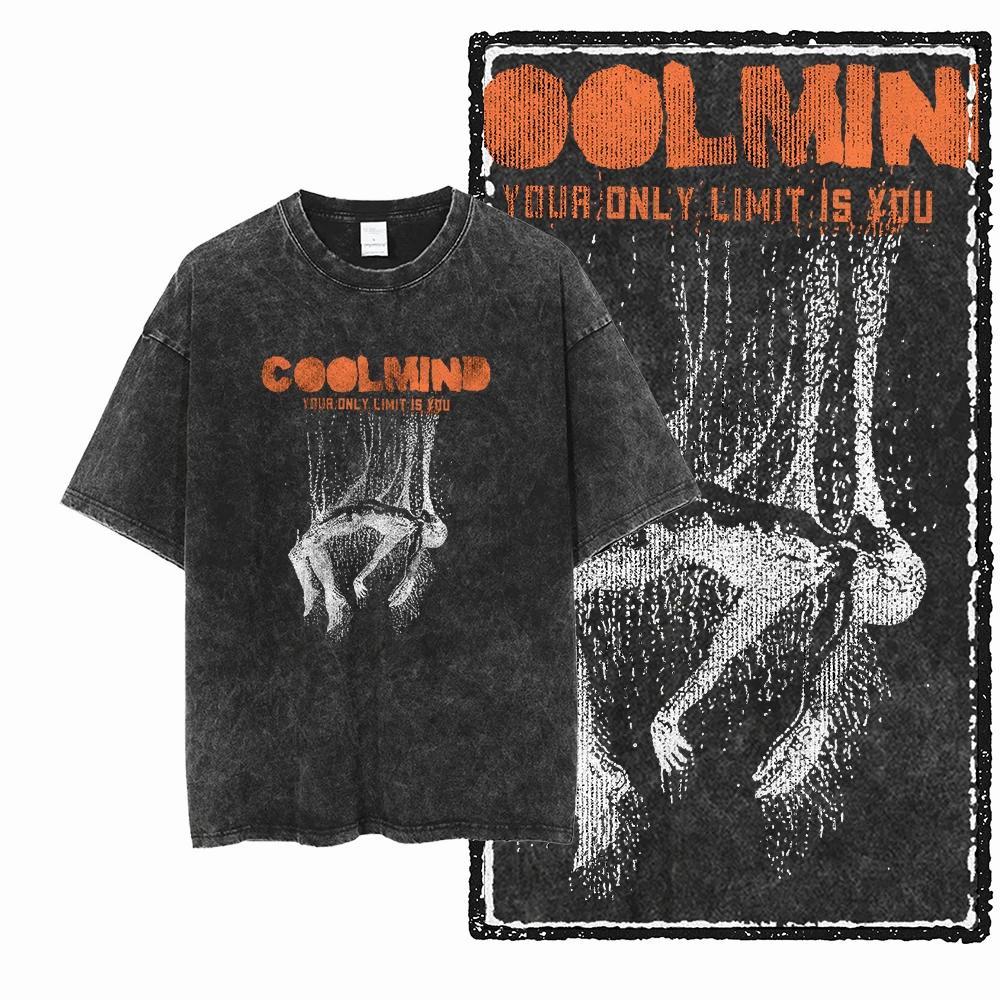 ZF STREETWEAR imprimé coton lavé à l'acide graphique exclusif unisexe t-shirt Cool Vintage rétro hom