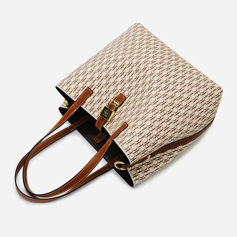 Sac fourre-tout CH pour femme, sac à main de luxe de créateur, sac à bandoulière monogramme tendance