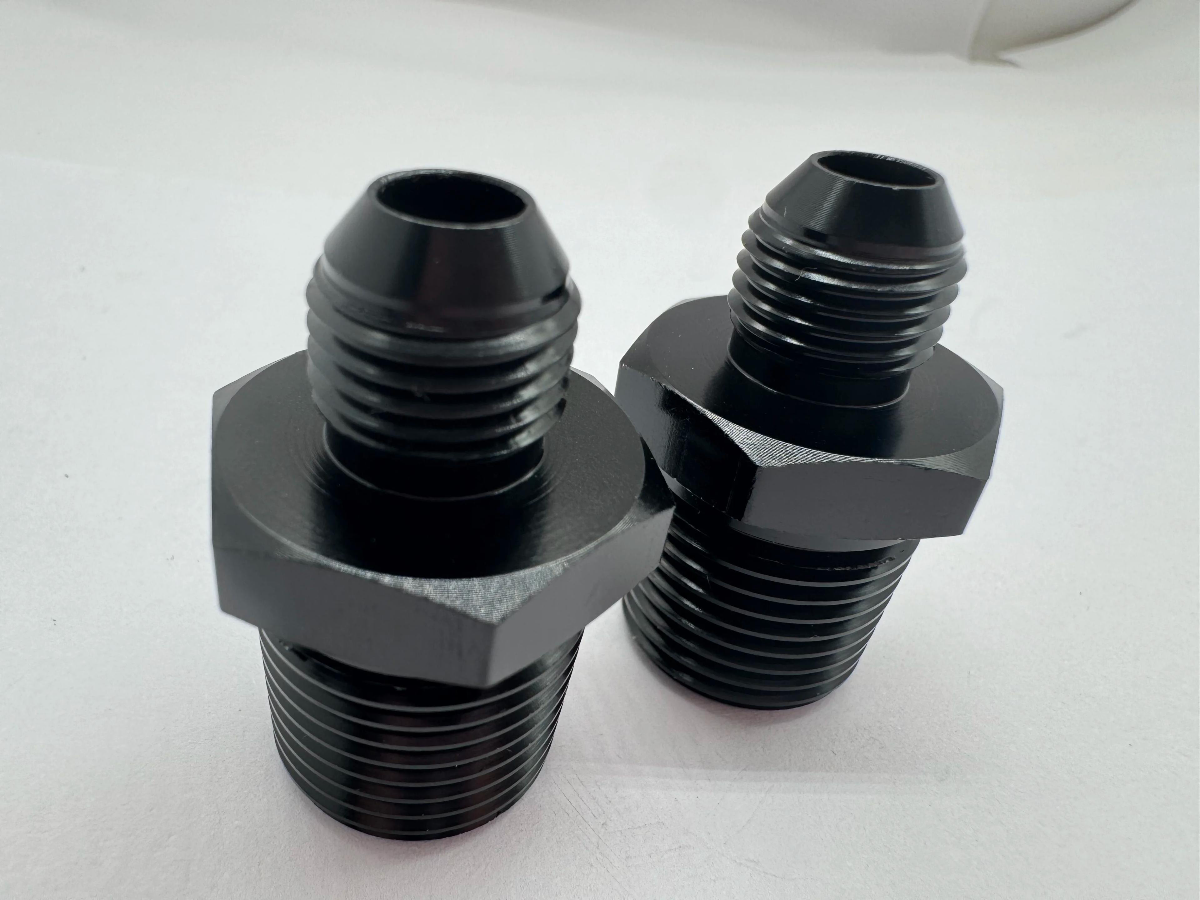 Adaptateur d'union en aluminium avec filetage mâle NPT 6AN AN-6 à 1/2 pouces, connecteur de refroidi