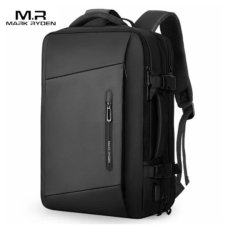Mark Ryden 17 pouces sac à dos pour ordinateur portable imperméable homme sac USB recharge multicouc