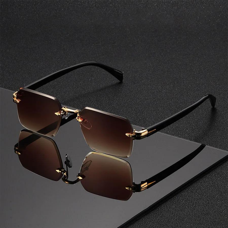 Lunettes de soleil classiques unisexes à la mode, sans cadre, tendance, pour Costume de vacances, me