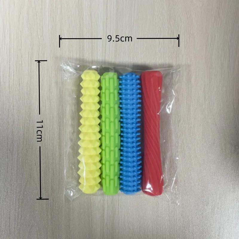 Porte-crayons en Silicone texturé, 4 pièces, créatif, à la mode, Tactile, tdah et autisme, soulageme