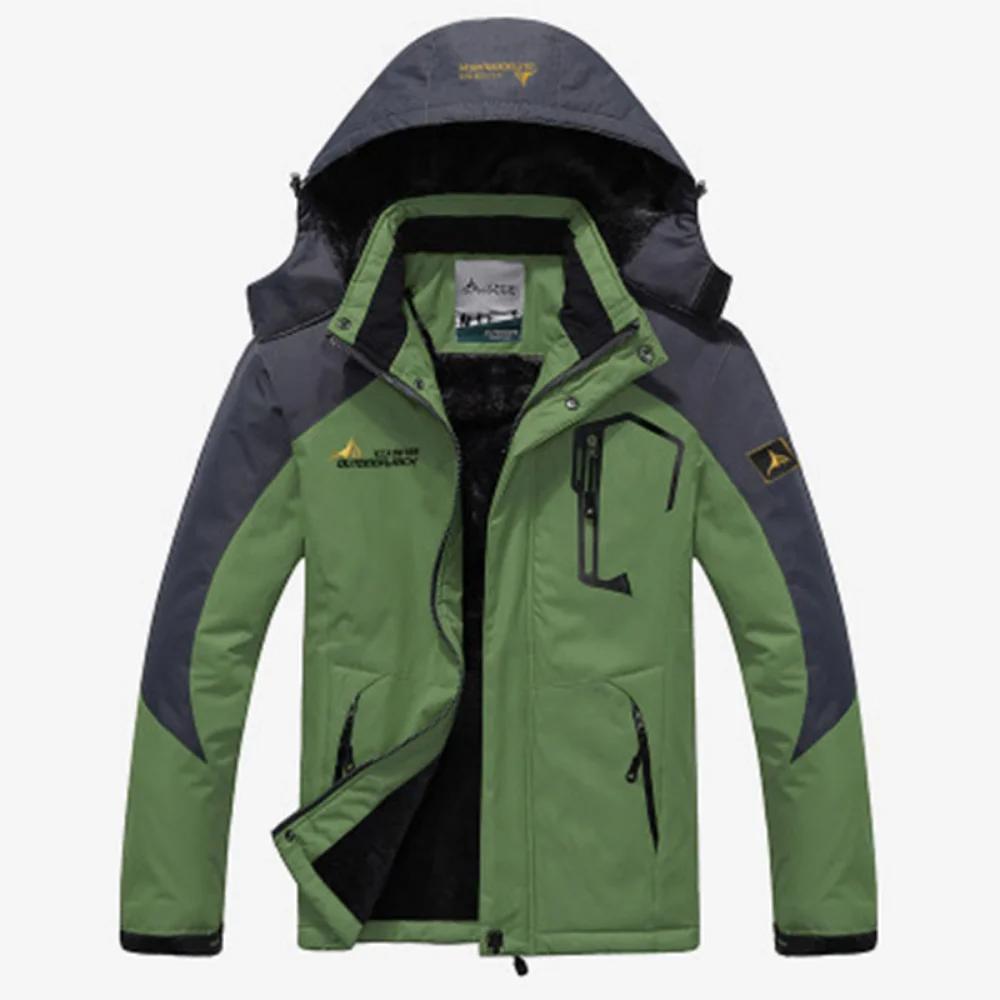 Parka coupe-vent pour hommes, manteaux de fourrure coupe-vent épais et chauds, style militaire à cap