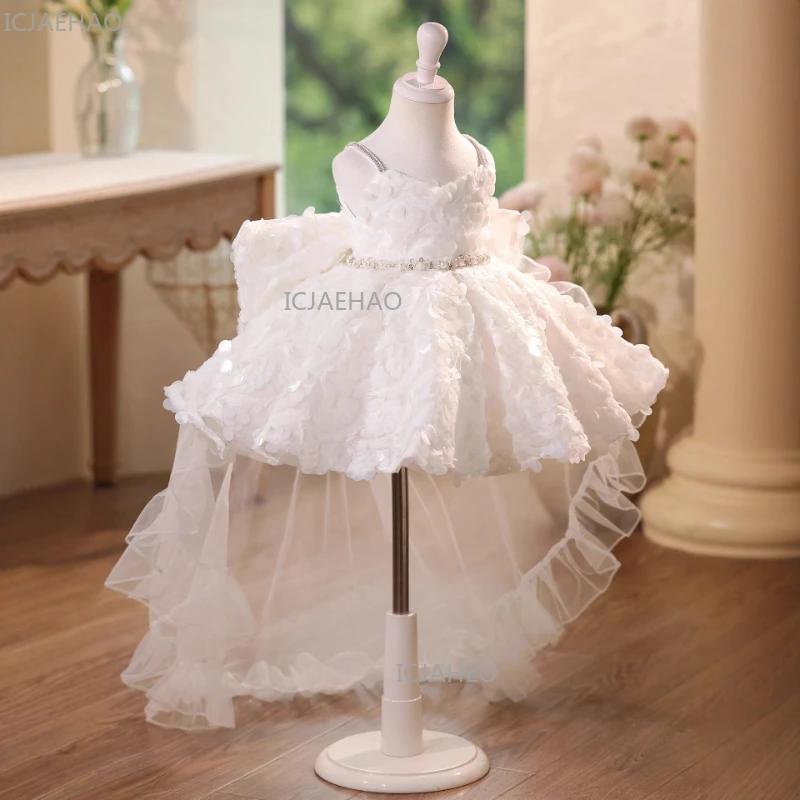 Robe de demoiselle d'honneur 2026 pour filles, tenue de soirée pour enfants, costume de princesse fo
