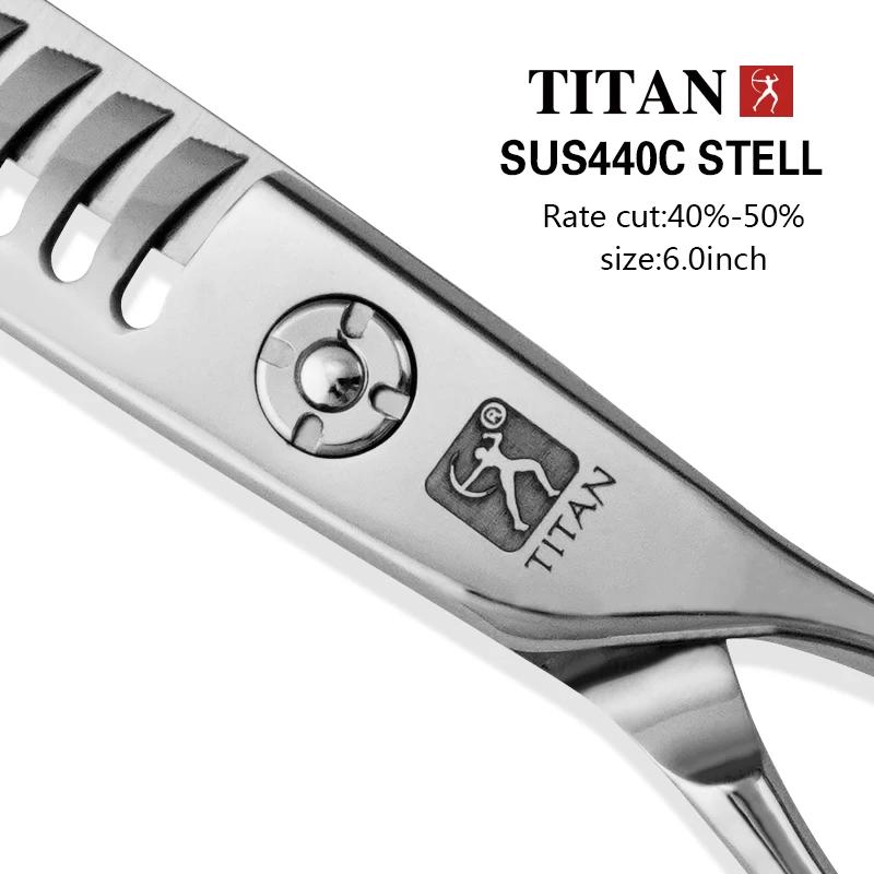 Titan ciseaux à cheveux professionnels coupe salon ciseaux barbier ciseaux amincissants ciseaux de c