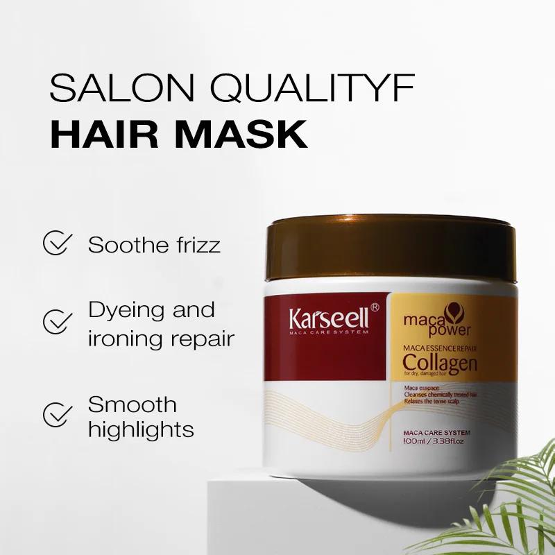 Karseell traitement capillaire au collagène masque capillaire revitalisant réparation profonde 100 m