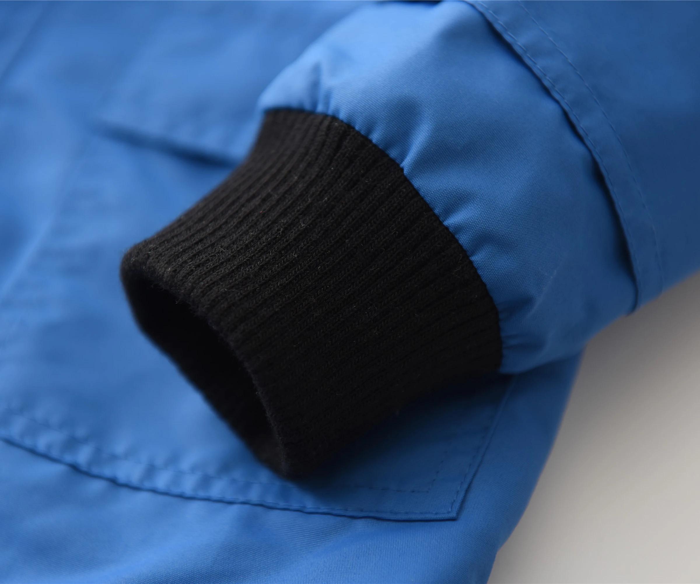 Vestes à capuche imperméables pour enfants, coupe-vent doublé de coton sportif, vestes d'extérieur p