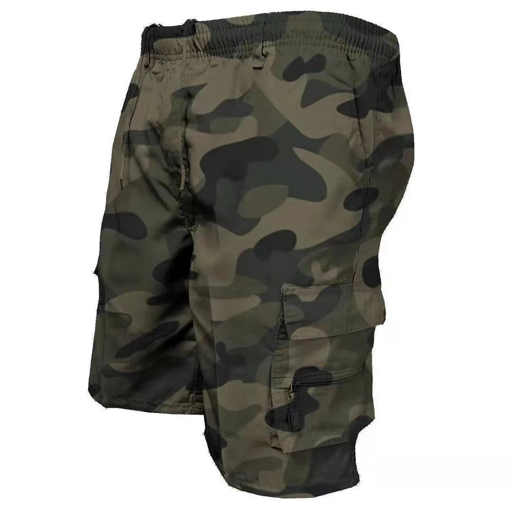 Short Cargo tactique pour hommes, Short militaire de poche à la mode, Camouflage d'été, Jogging, spo