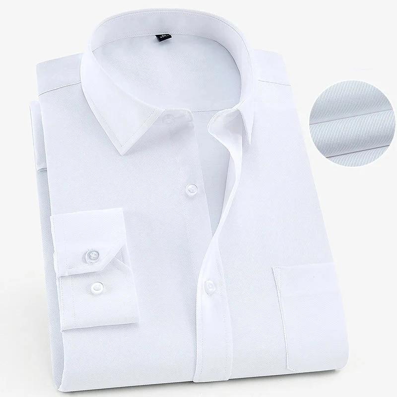 Chemise d'affaires à manches longues pour hommes, grande taille 8XL 7XL 6XL, printemps automne, coul