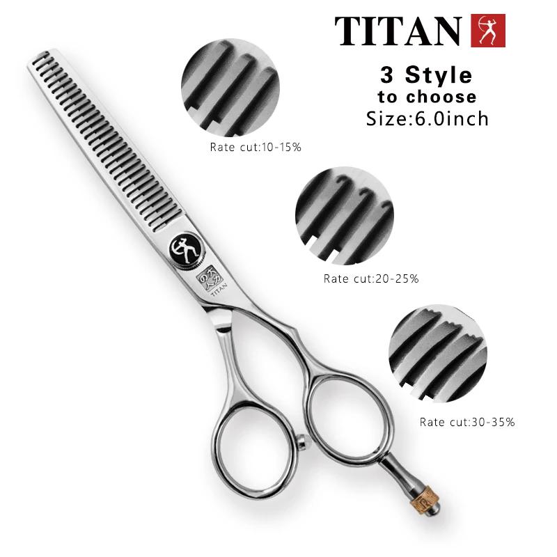 Titan – ciseaux de coiffure professionnels, ensemble de ciseaux amincissants pour salon de coiffure,