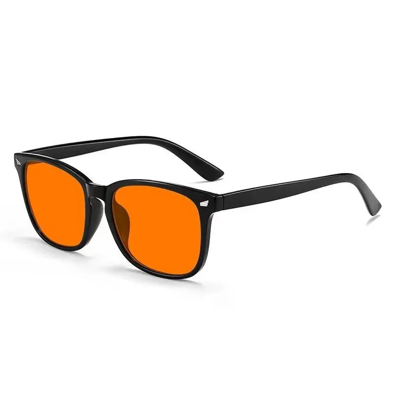VIVIBEE classique rouge lentille bleu lumière bloquant lunettes carré hommes meilleur sommeil Anti f
