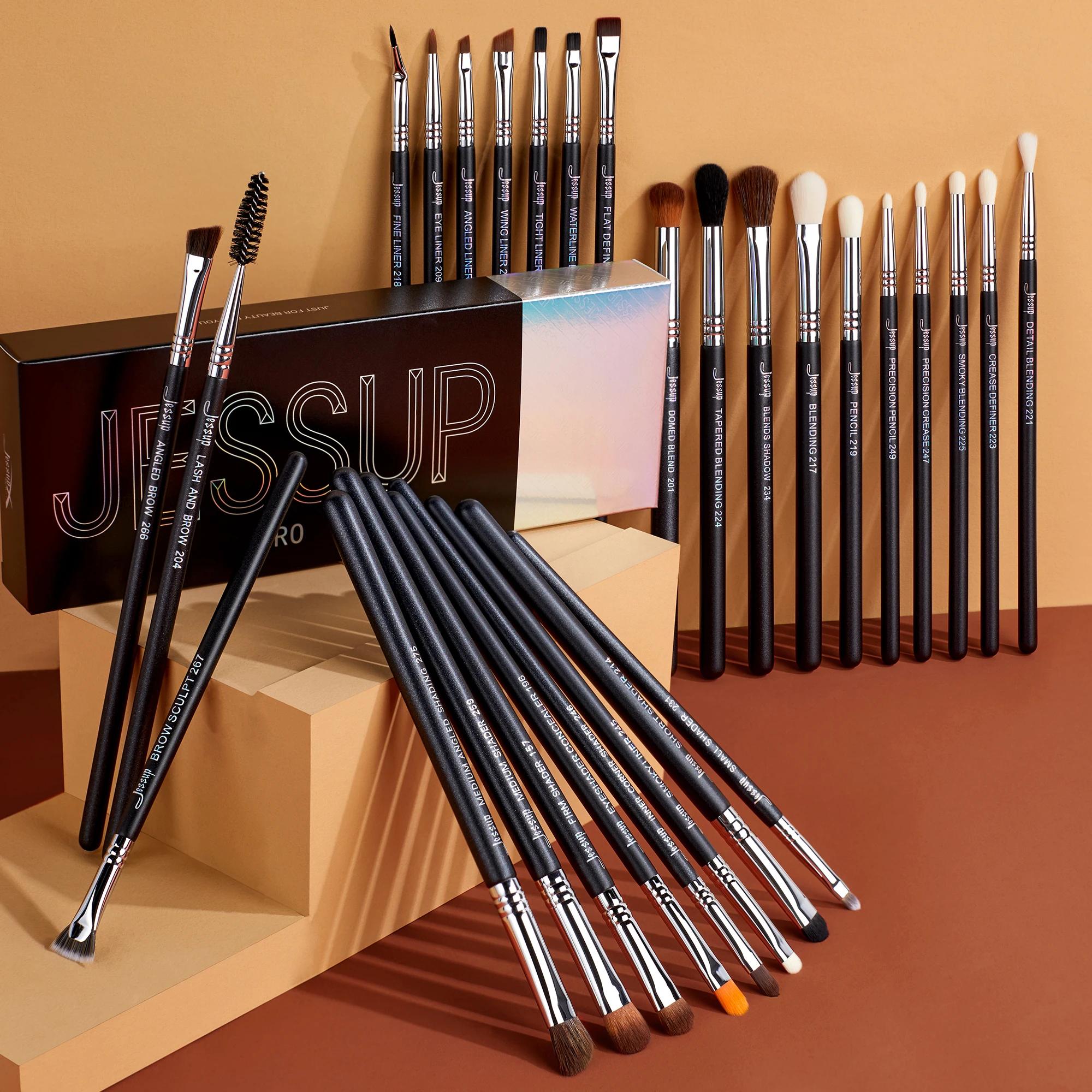Jessup-Ensemble de pinceaux de maquillage pour les yeux, pinceau de maquillage professionnel, pincea