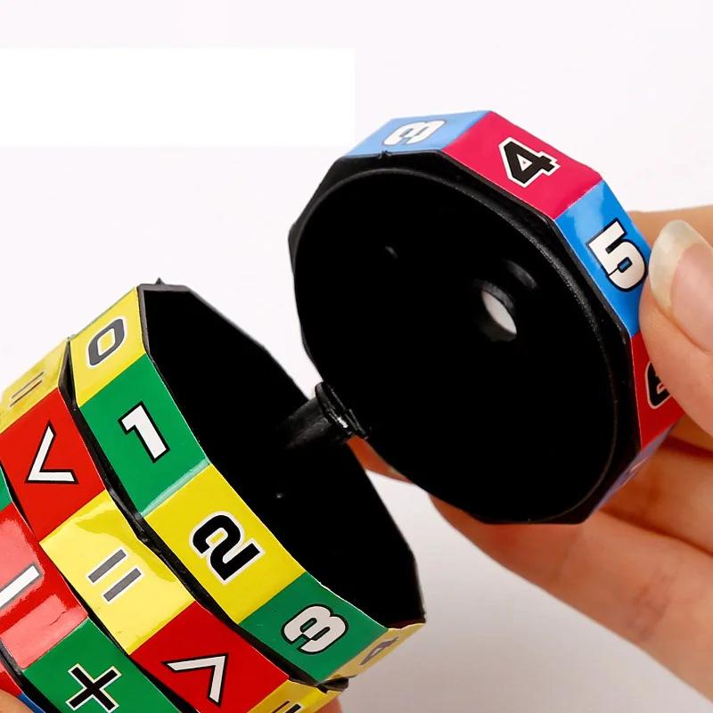 Cylindre magique Montessori, chiffres mathématiques, Cube, jouet arithmétique, jeu de comptage mathé