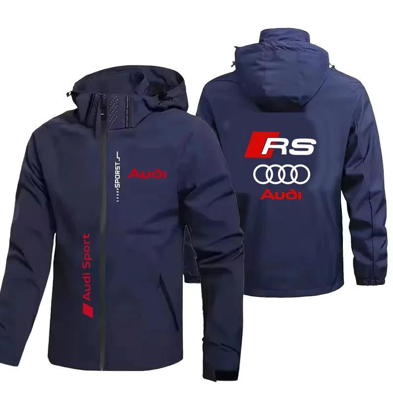 Veste AUDI pour Homme, Imperméable et Coupe-Vent, pour le Printemps et l'Automne, Vêtement de Sport 