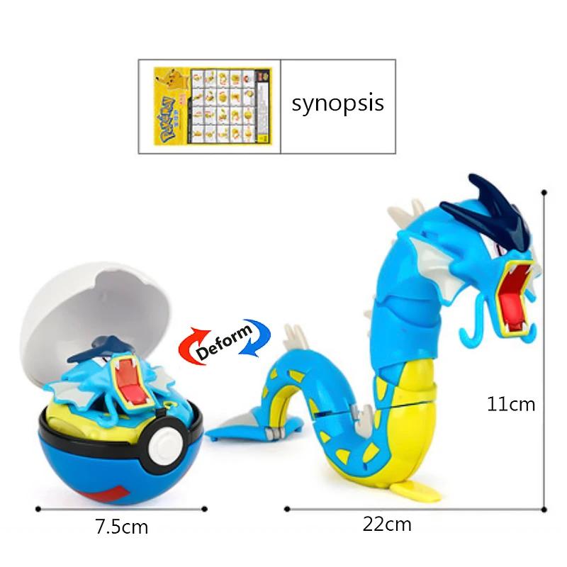 Haute qualité Pokemon balle déformation jouet Pikachu Mewtwo Gyarados poche monstre Pokeball Pokemon