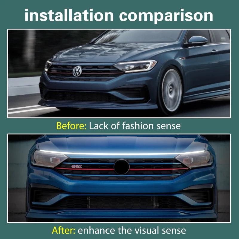 Feu antibrouillard avant de voiture, étanche, Flexible, avec balayage de démarrage, lampe LED univer
