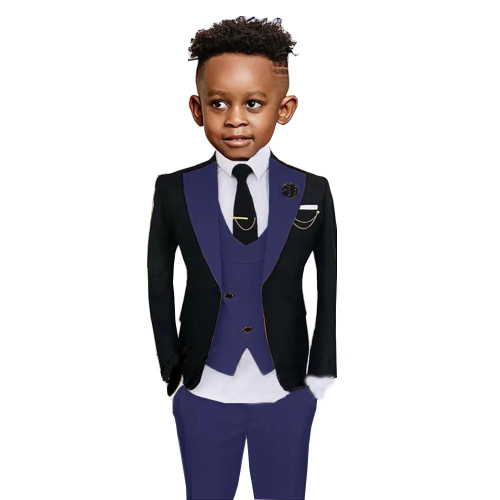 Ensemble de costumes colorés à la mode pour enfants, 3 pièces, Costumes de spectacle de haute qualit