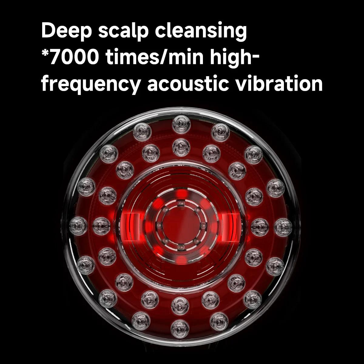DOCO-Peigne de massage électrique EMS, thérapie à la lumière rouge par vibration, croissance des che