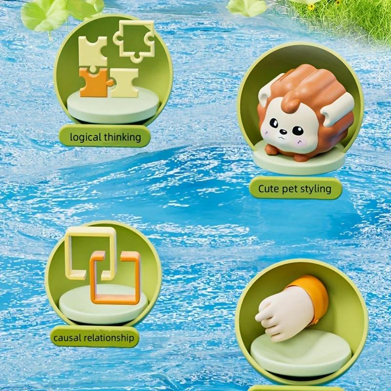 Jouets animaux pop-up Montessori et boîtes d'apprentissage – Améliore la logique et les motricité, c