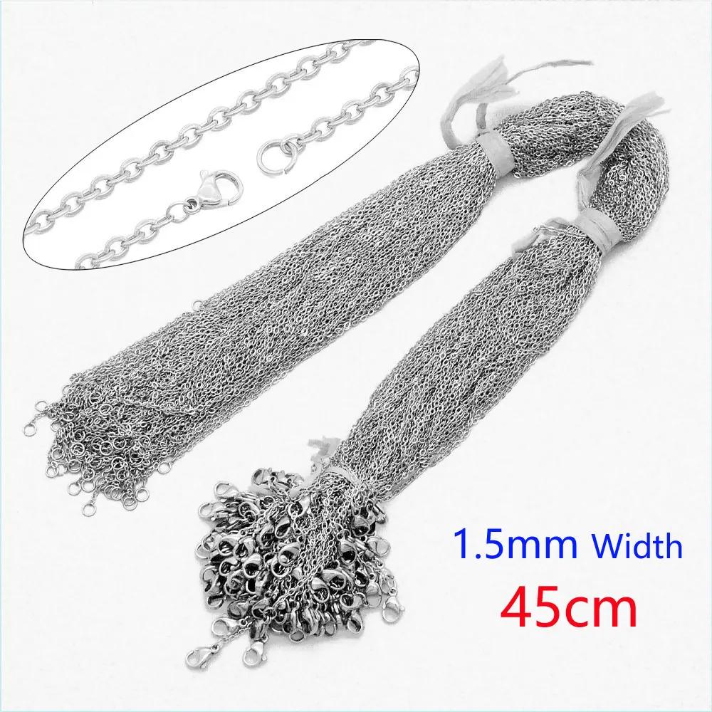 100 pcs/Lot en vrac en gros 304 en acier inoxydable lien de câble Rolo chaîne collier pour la fabric