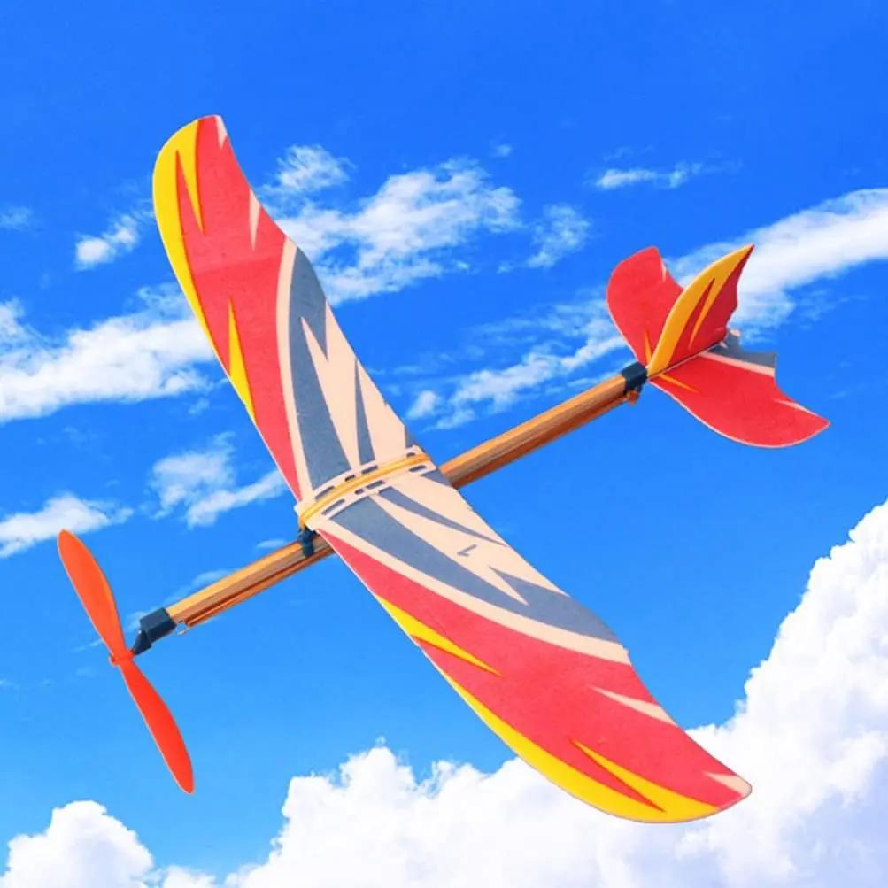 5/10 pièces élastique alimenté avion modèle planeur avions bombardier avion fête d'anniversaire fave