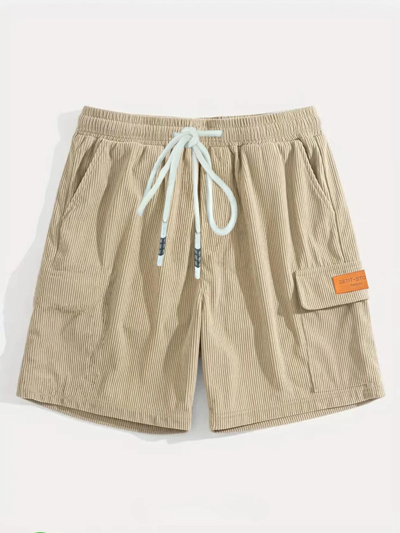 Shorts pour hommes en velours côtelé, pantalons décontractés pour hommes, shorts de plage pour homme