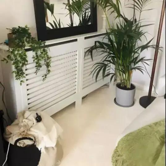 Couvercle de radiateur Super haut de 100CM, étagère à gril solide, armoire en MDF, Style moderne Ver
