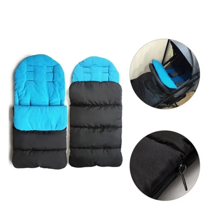 Housse pied chaude poussette bébé - Coussin universel couverture coton épaisse automne hiver enfant
