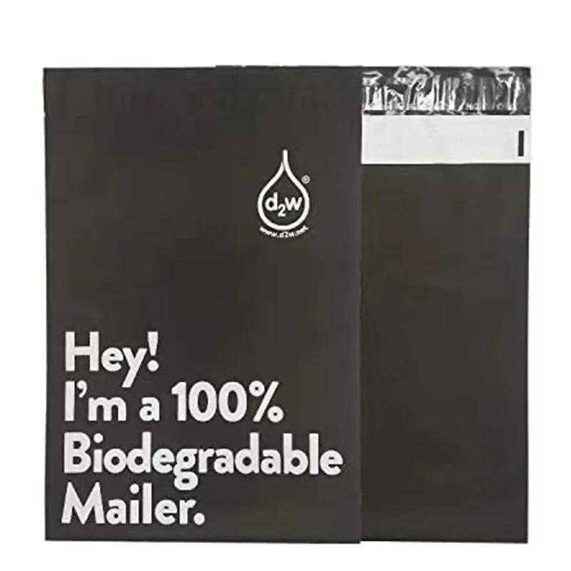Sacs d'expédition biodégradables D2W 100%, pochette postale auto-adhésive Express, pochette étanche 