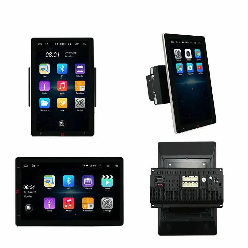 Lecteur vidéo de voiture rotatif automatique, radio stéréo universelle, GPS, Android 14.0, Apple Car