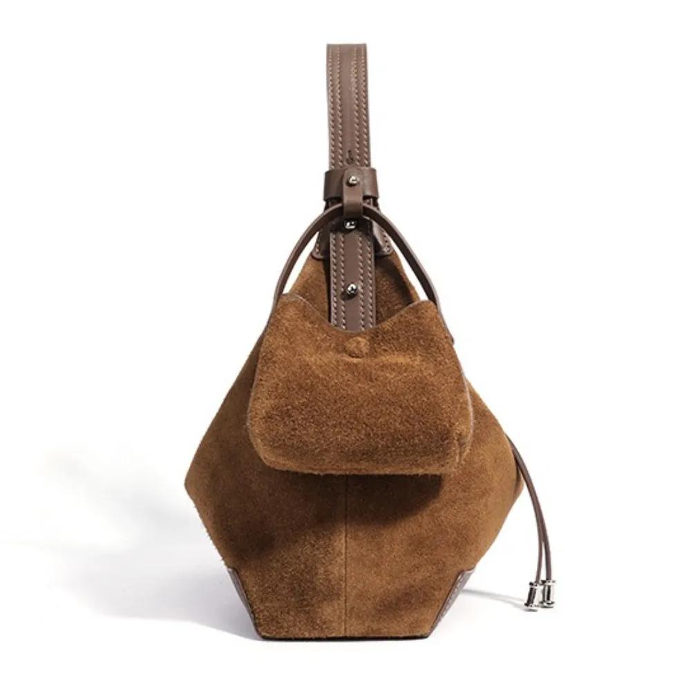 2025 nouveau daim véritable qualité femmes sac classique sac à main élégant sous les bras sac banlie