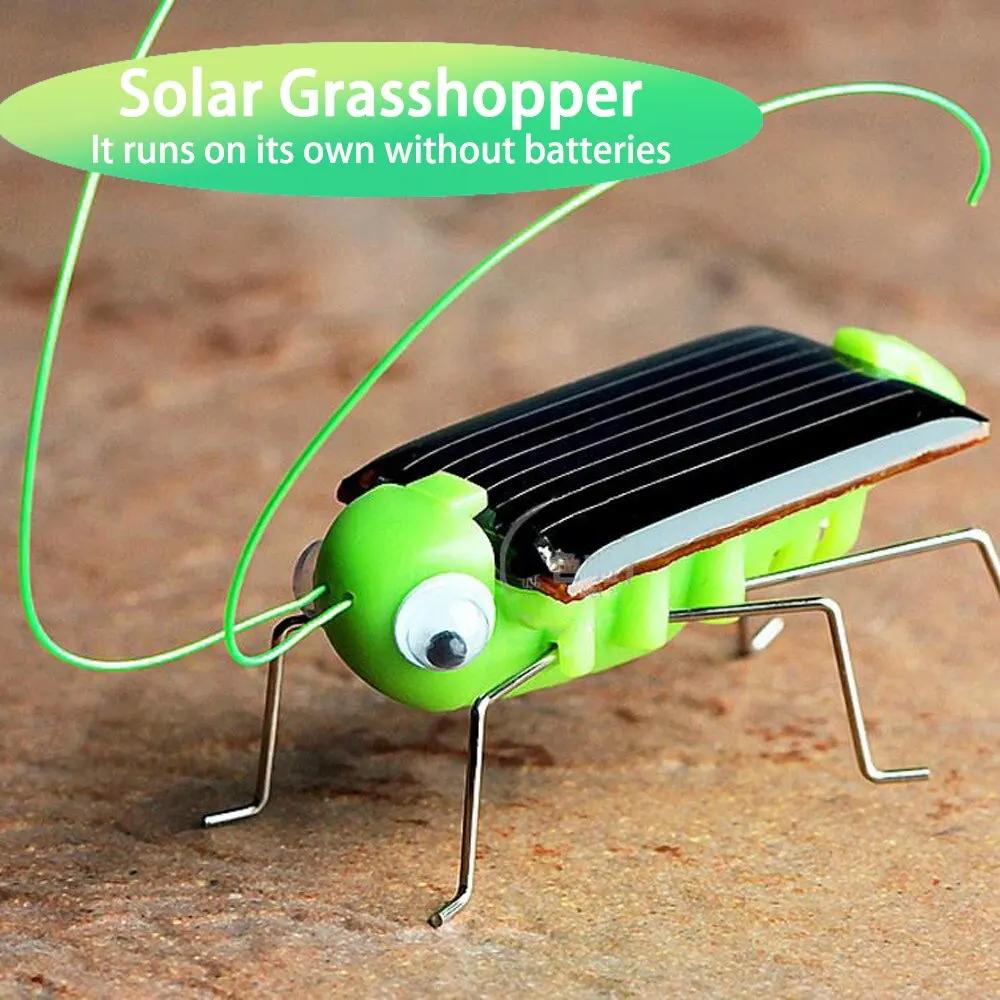 Jouet sauterelle solaire pour enfants, puzzle, cadeau sélectionné, simulation d'insecte, éducation s
