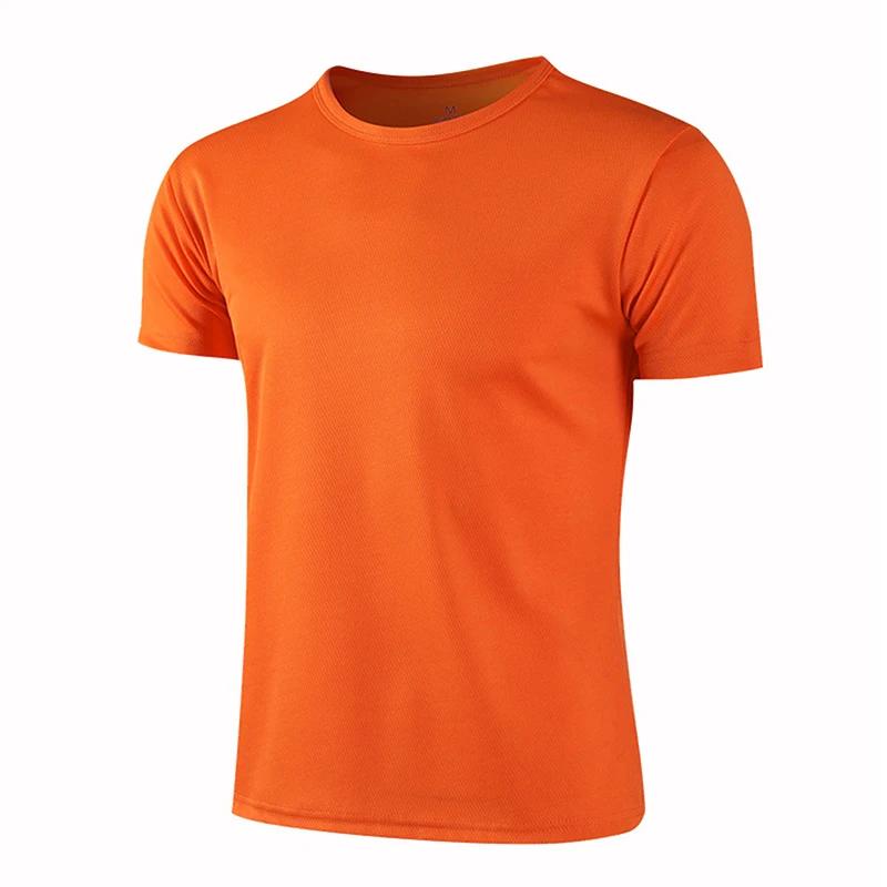 T-shirt à manches courtes à séchage rapide pour hommes et femmes, t-shirt à col rond pour la course 