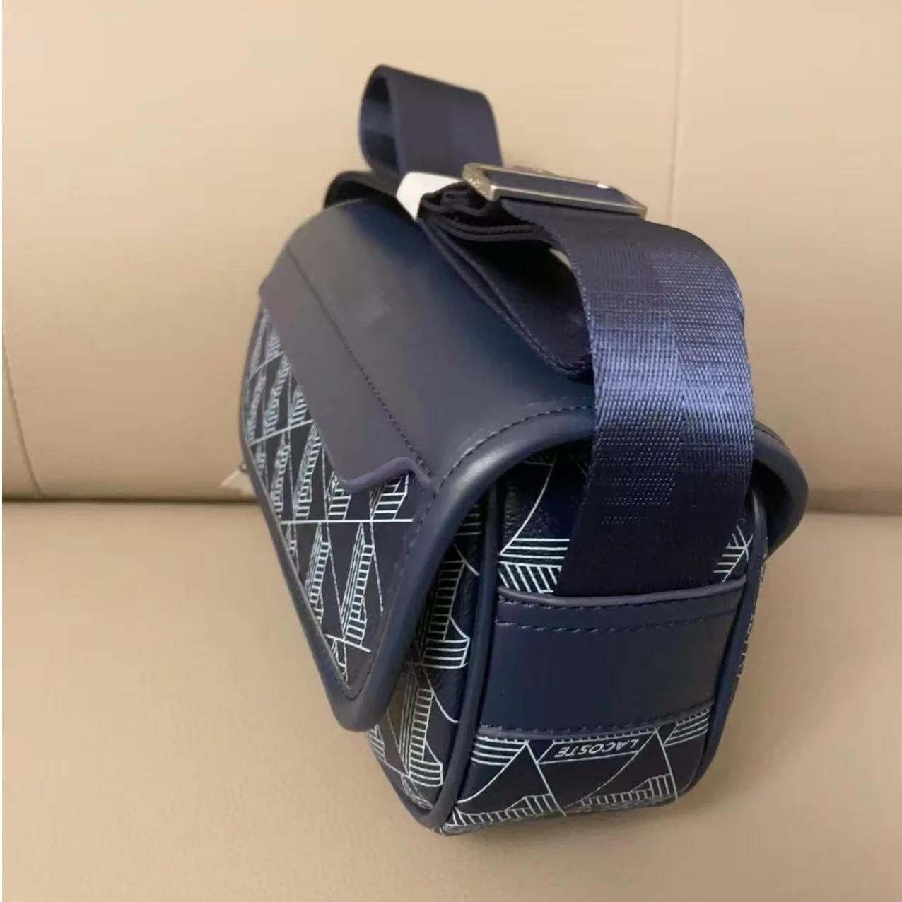 Nouveau sac messager rétro imprimé pour homme, sac bandoulière décontracté en PU tendance avec rabat