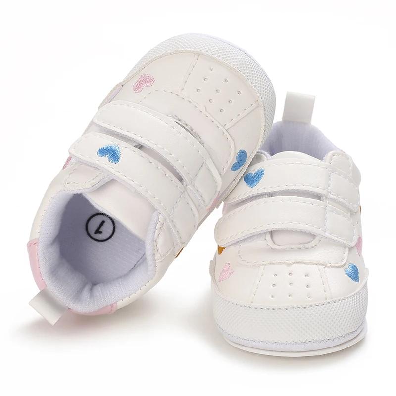Chaussures décontractées pour bébé fille, jolies baskets à semelle souple, pour les premiers pas de 