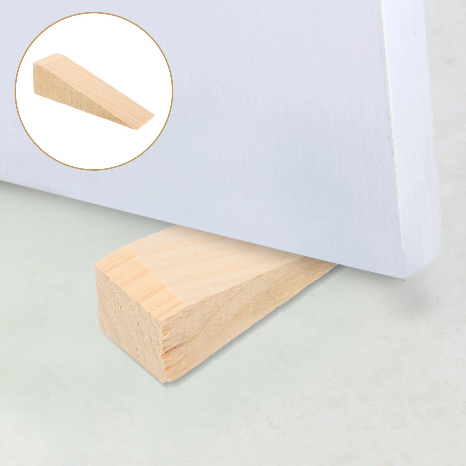 10 pièces cale en bois butée de porte bloc bouchon tapis de sol cales solide butées de porte cale