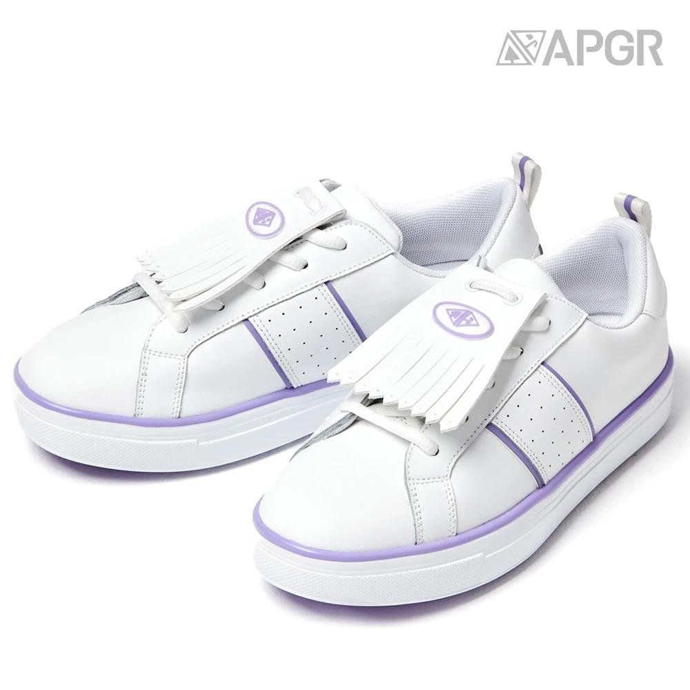 [Apgr] Chaussures de golf Tesl en cuir véritable pour femmes, pour l'entraînement sur le terrain, sa