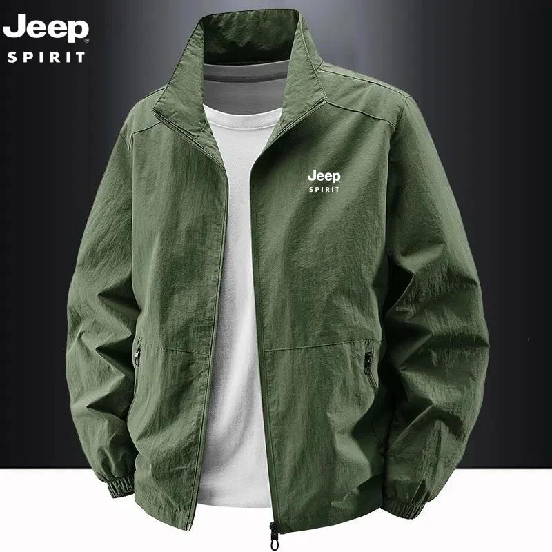 Veste à col montant JEEP Spirit, vêtements de travail décontractés pour le printemps et l'automne, t